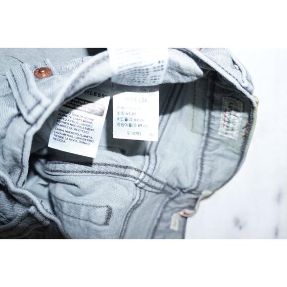 Levi's Premium Wedgie Straight Jeans – Size 25 – Gray Wash Button Fly Denim - Picture 15 of 16